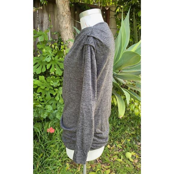 Rachel Roy Womens Asymmetrical Knit Blouse Size Small Gray Heather - Picture 5 of 7